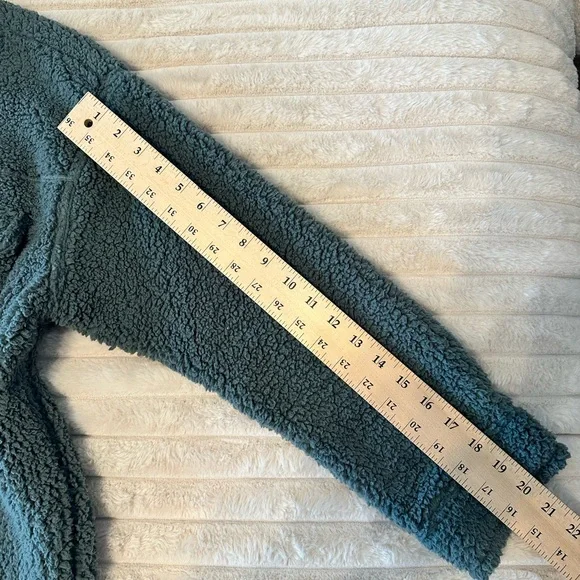 32 Degrees Teddy Bear Fleece Sherpa Button Oversized Shirt - Picture 6 of 9